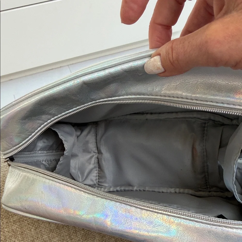 Holographic It Cosmetics Silver Cosmetic Bag